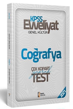 İsem 2021 Evveliyat KPSS Genel Kültür Coğrafya Çek Kopar Yaprak Test